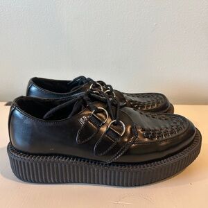 T.U.K. Black Leather Viva Creeper W8/M6